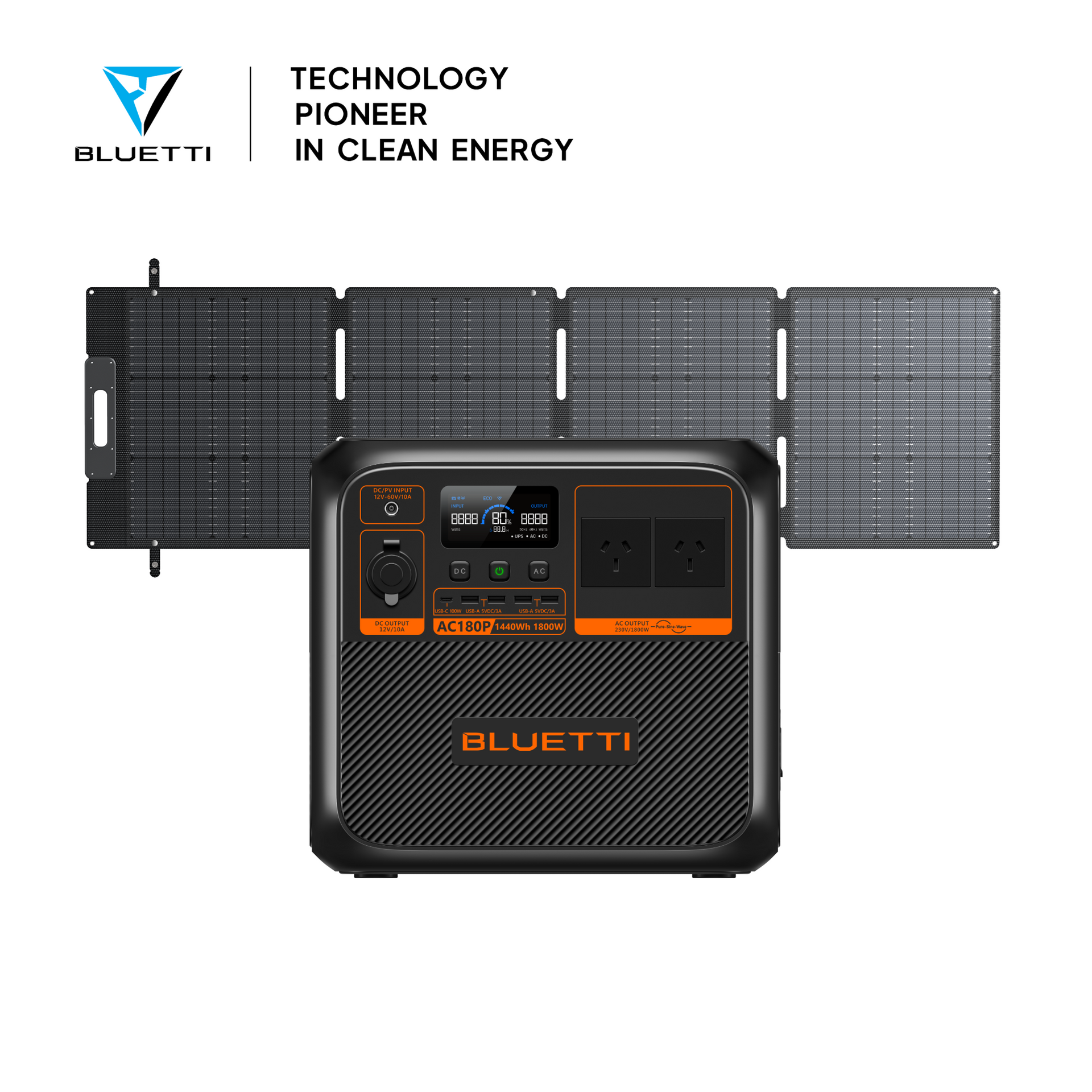 BLUETTI AC180P + 200W Solar Panel