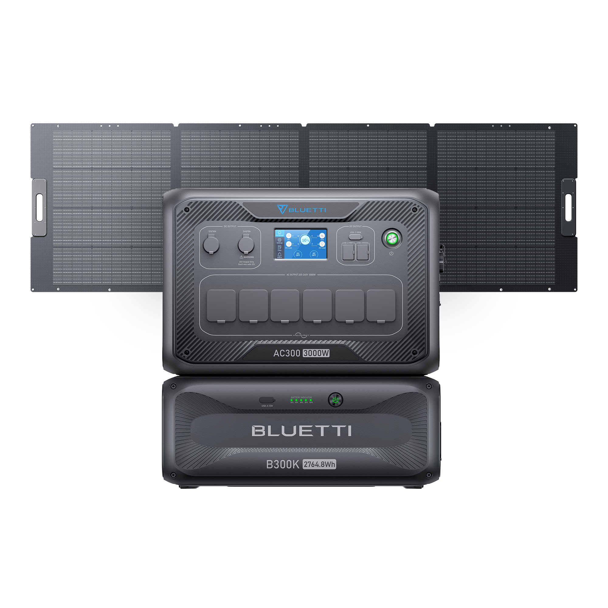 BLUETTI AC300 + B300K + 350W Solar Panel