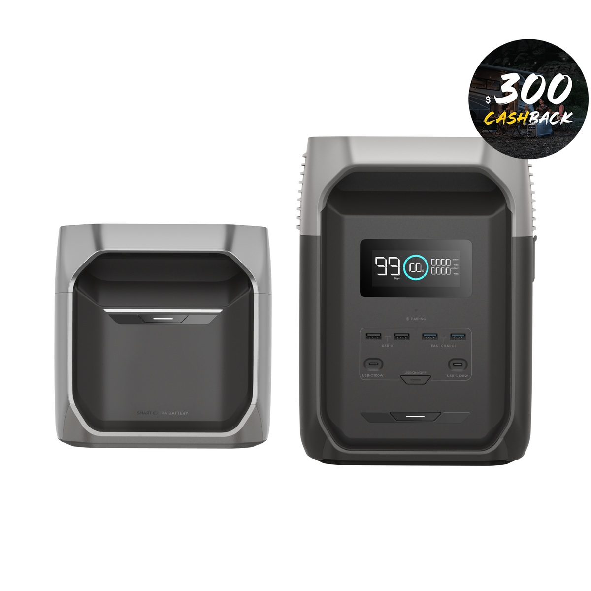 EcoFlow Delta 3 1500 + Smart Extra Battery