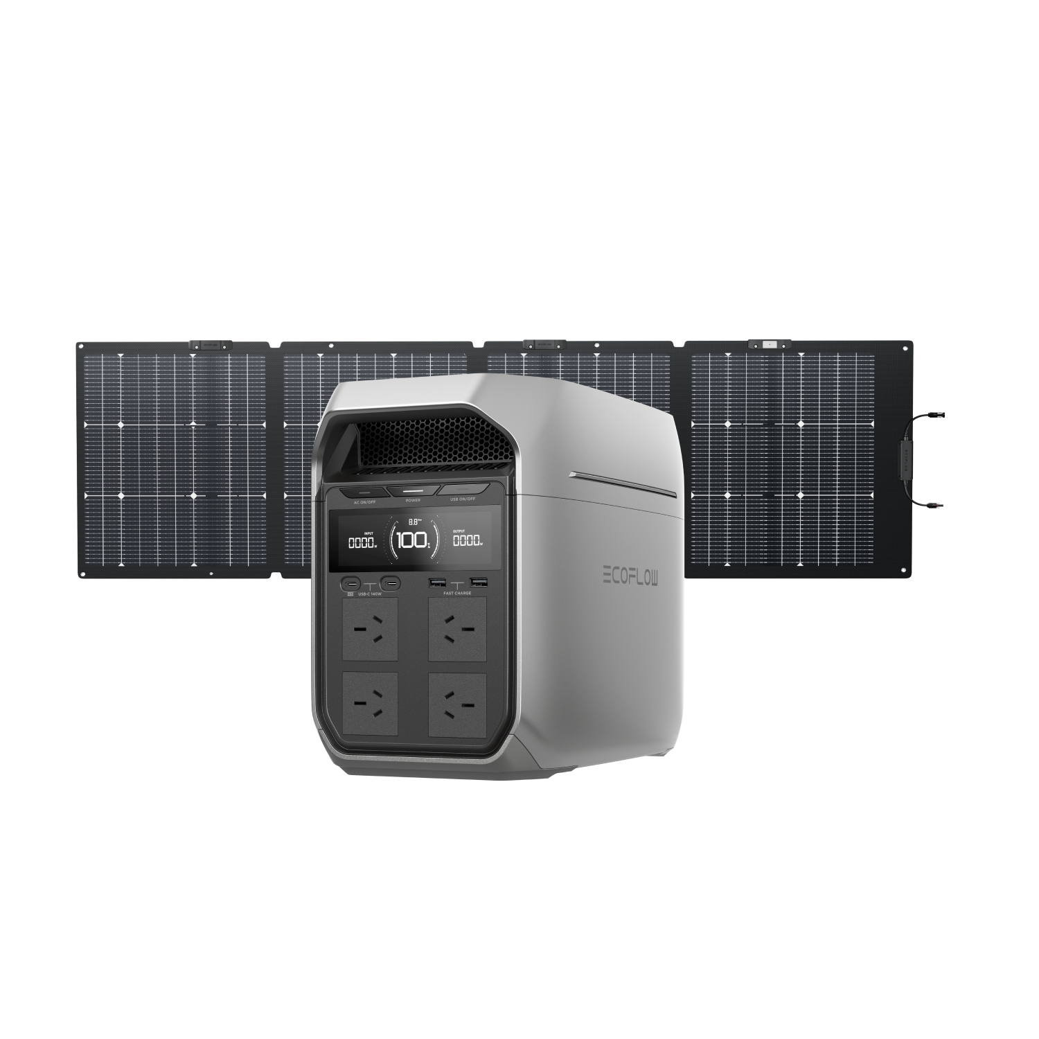 EcoFlow Delta 3 Plus + 220W Bi-Facial Solar Panel