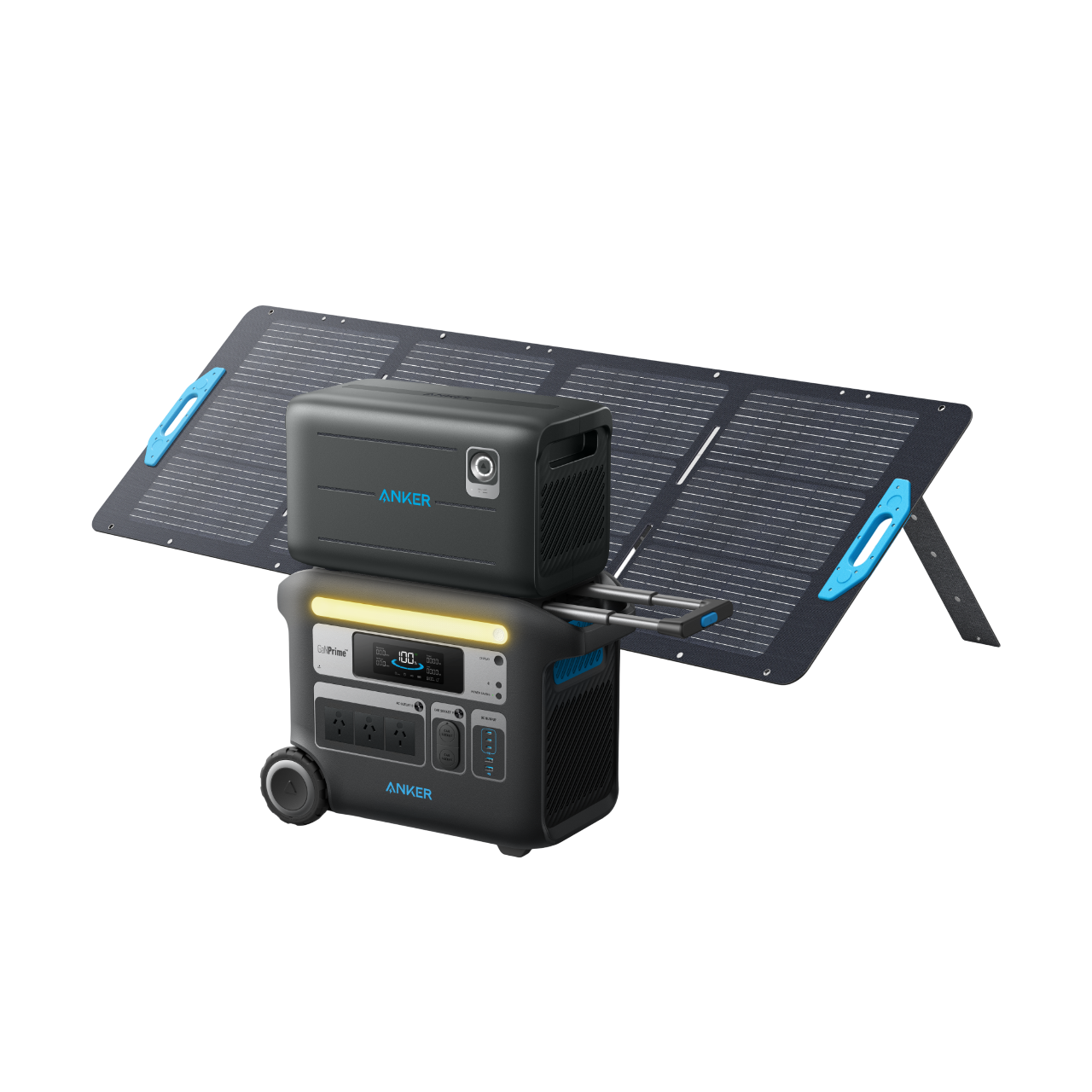 Anker SOLIX F2000 Solar Generator + Expansion Battery + 200W Solar Panel