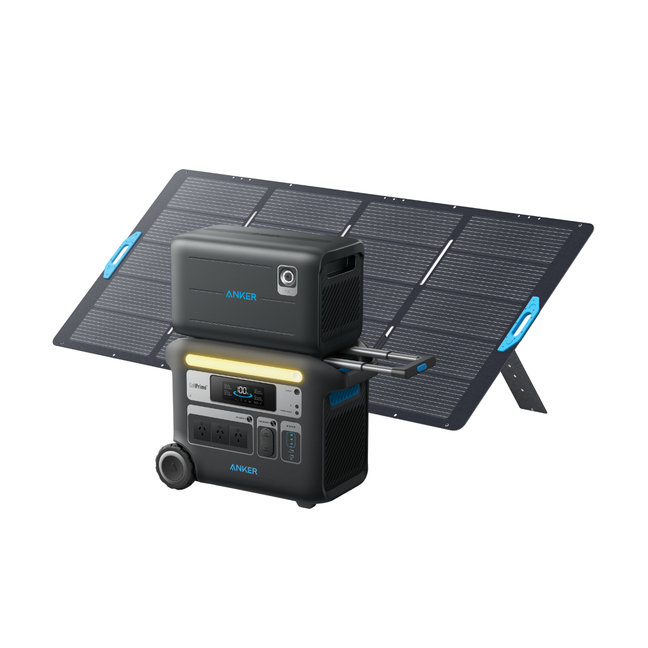 Anker SOLIX F2000 Solar Generator + Expansion Battery + 400W Solar Panel
