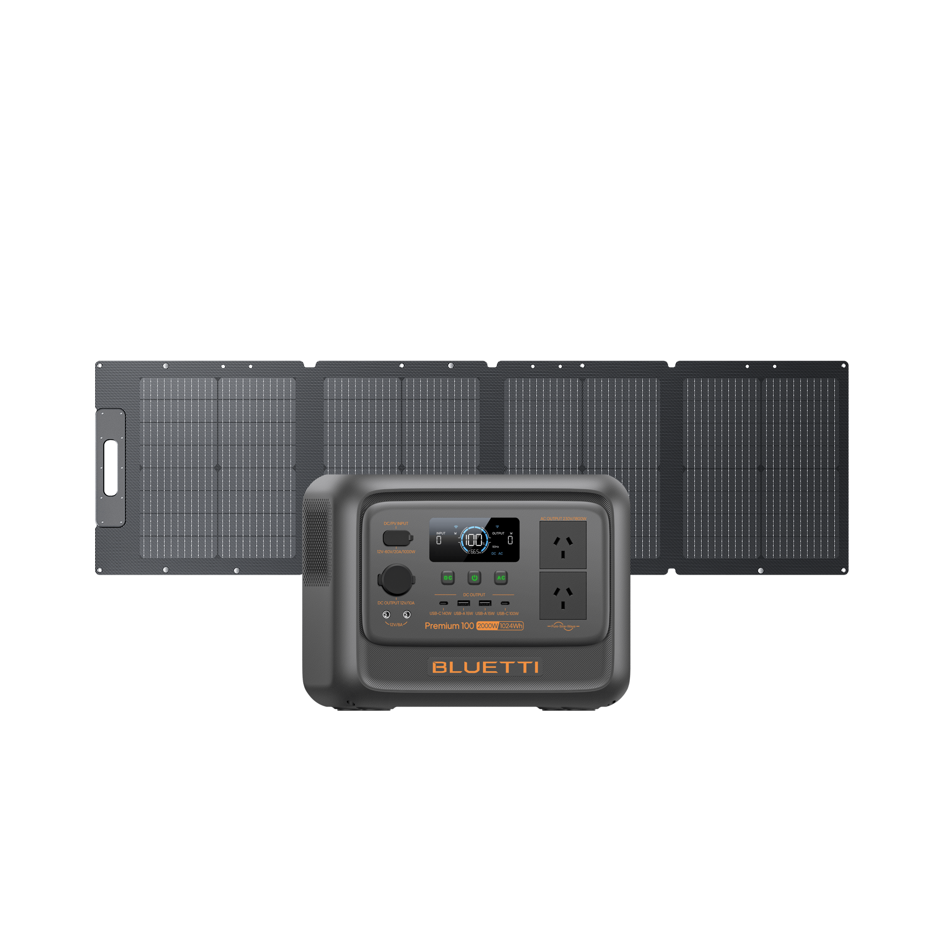BLUETTI Premium 100 V2 + 120W Solar Panel