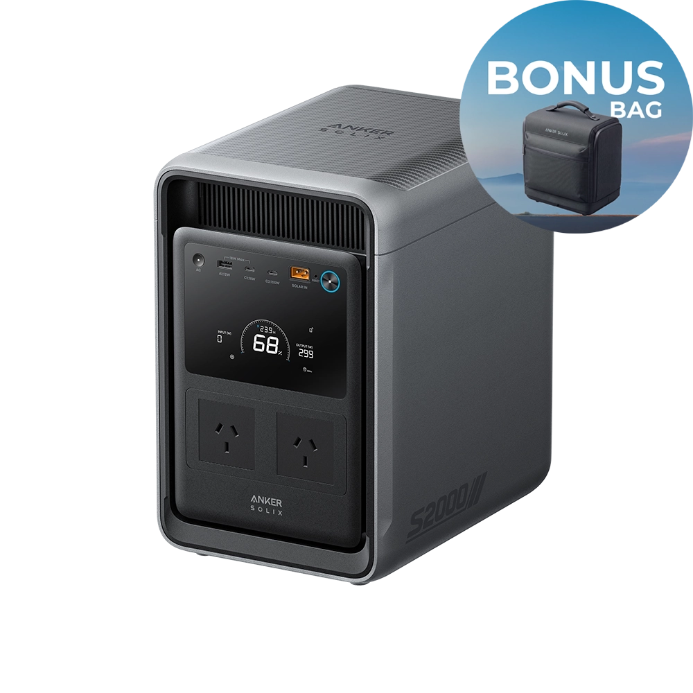 Anker SOLIX S2000 Portable Power Station - 2,000Wh | 1,500W