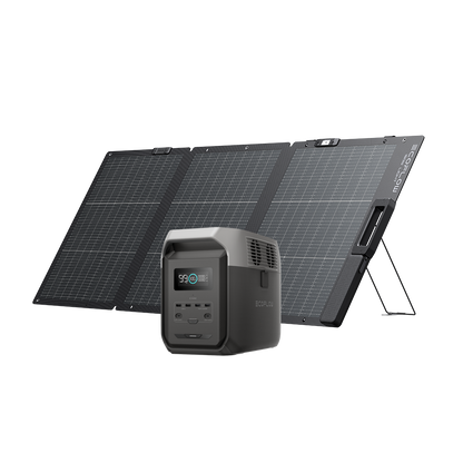 EcoFlow Delta 3 1500 + 160W Lightweight Solar Panel