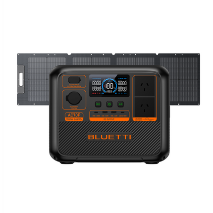 BLUETTI AC70P + 200W Solar Panel