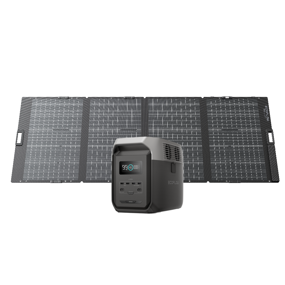 EcoFlow Delta 3 1500 + 400W Lightweight Solar Panel