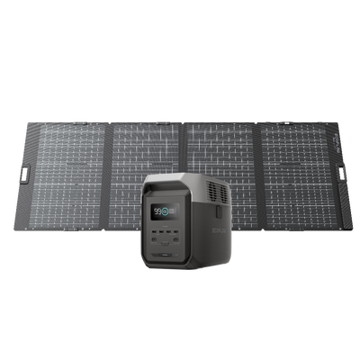 EcoFlow Delta 3 1500 + 400W Lightweight Solar Panel