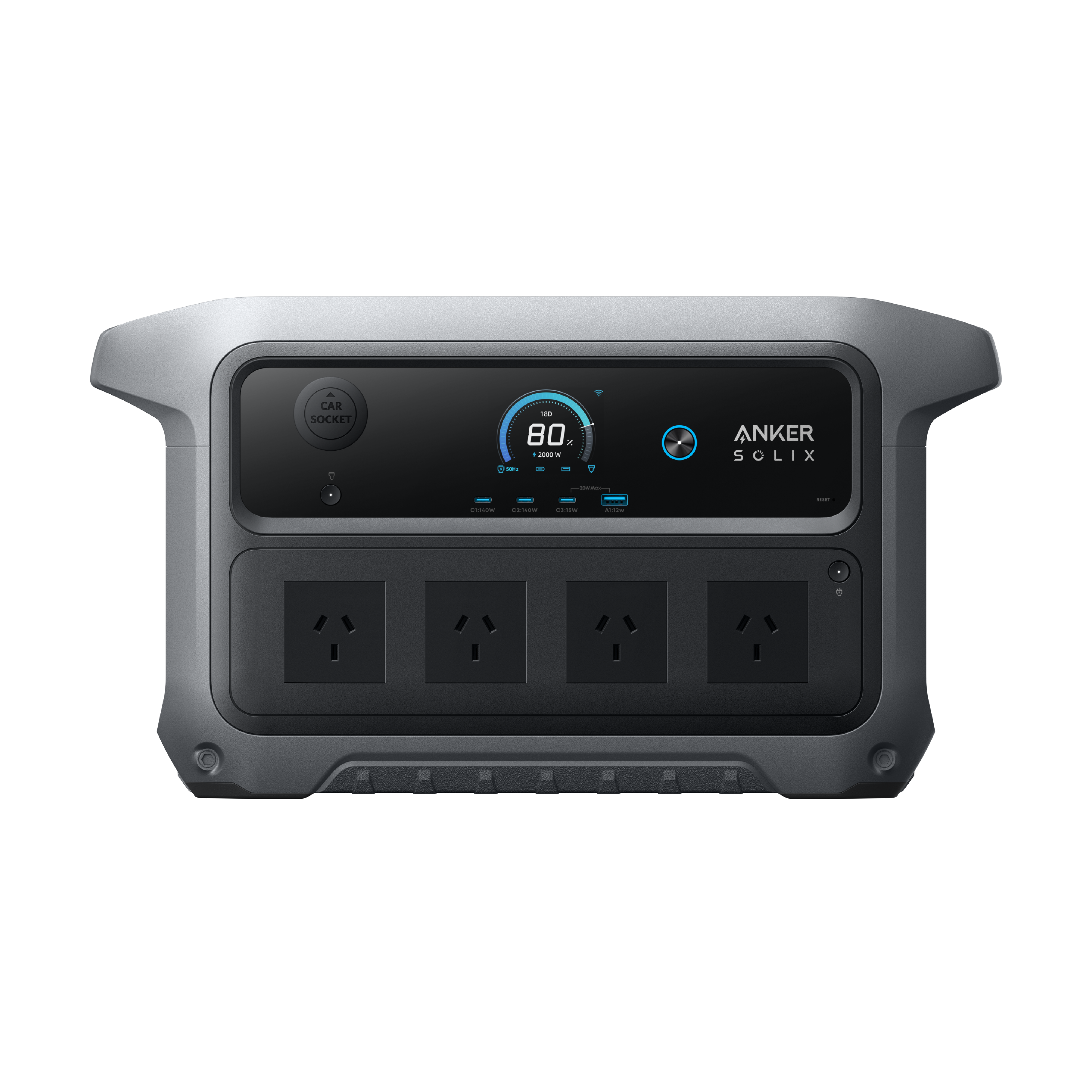 Anker SOLIX C2000 Gen 2 Portable Power Station - 2,048Wh | 2,400W