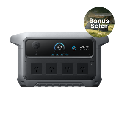 Anker SOLIX C2000 Gen 2 Portable Power Station - 2,048Wh | 2,400W
