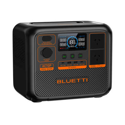 Bluetti AC70P + 100W Solar Panel