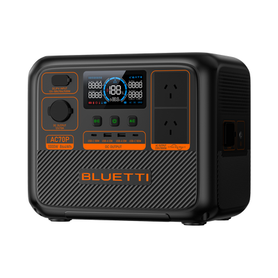 Bluetti AC70P + 100W Solar Panel