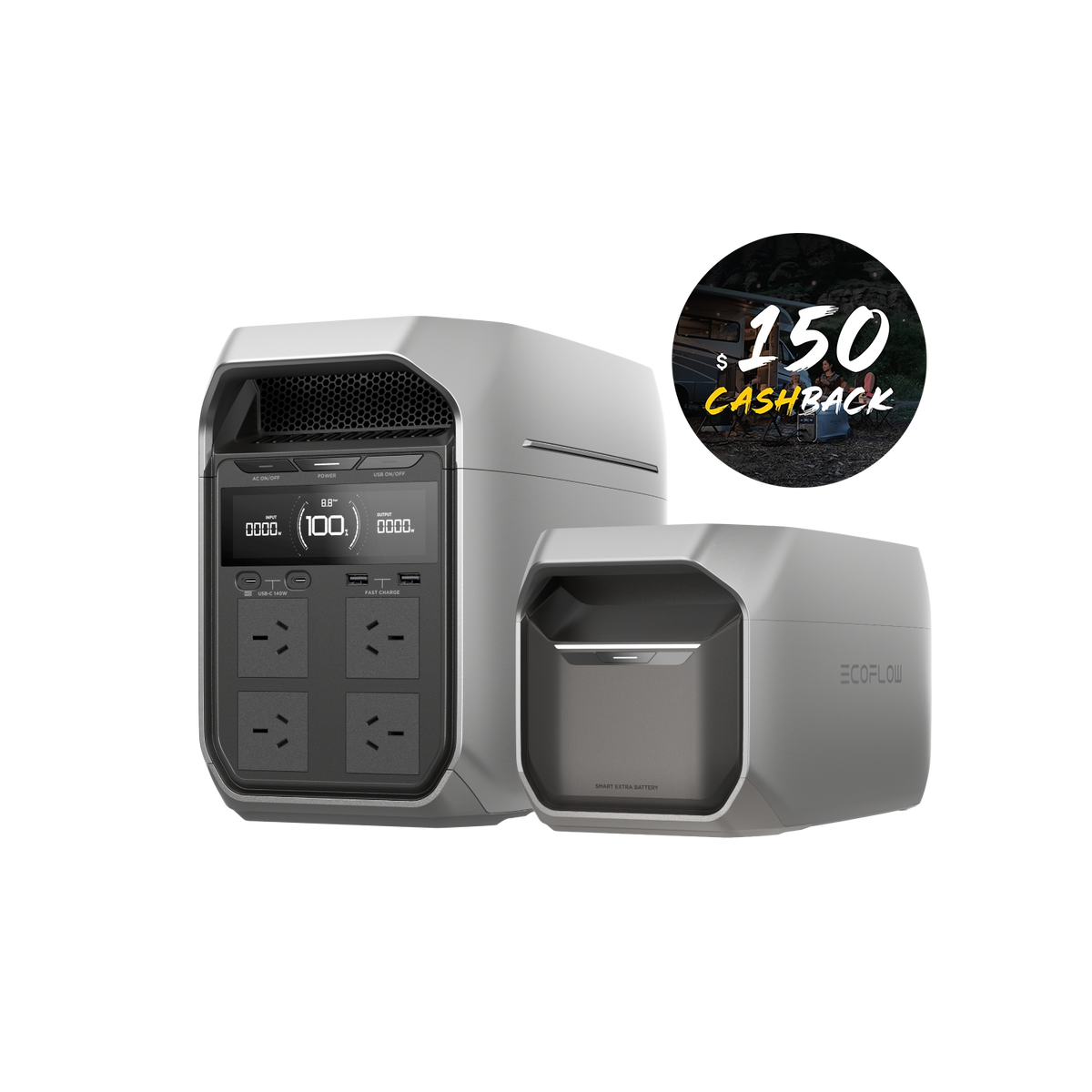 EcoFlow Delta 3 Plus + Smart Extra Battery