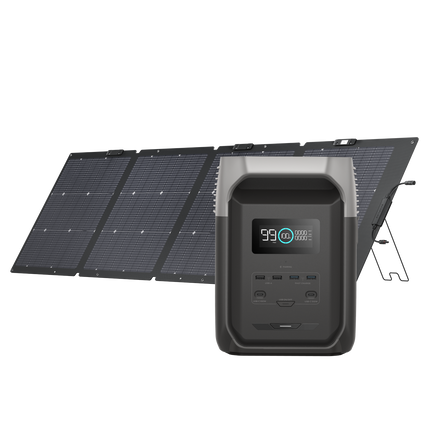 EcoFlow Delta 3 1500 + 220W Single Facial Solar Panel
