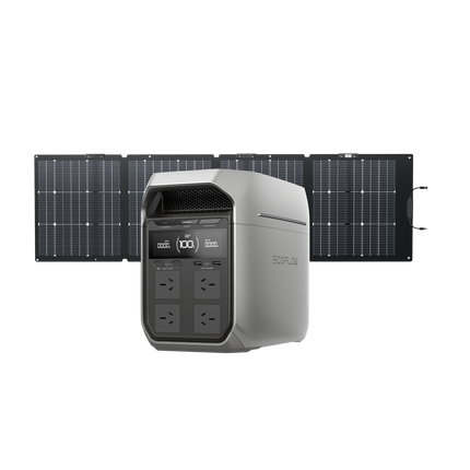 EcoFlow Delta 3 Plus + 220W Bi-Facial Solar Panel