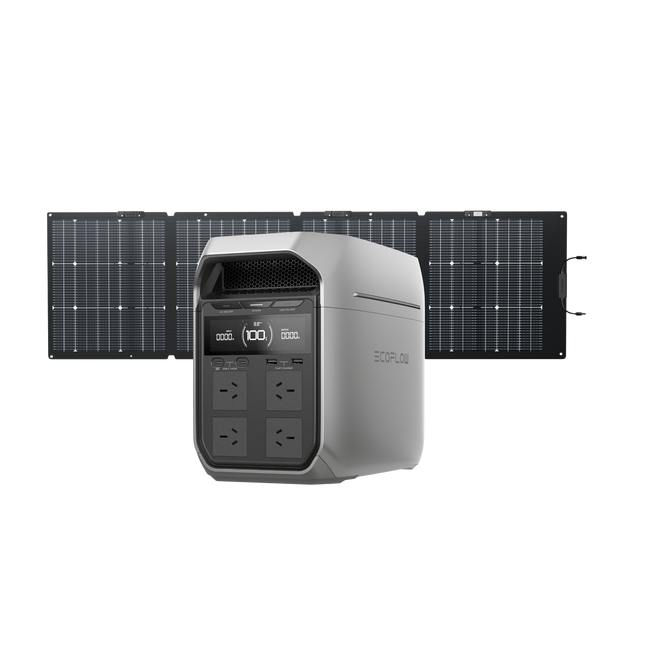 EcoFlow Delta 3 Plus + 220W Bi-Facial Solar Panel