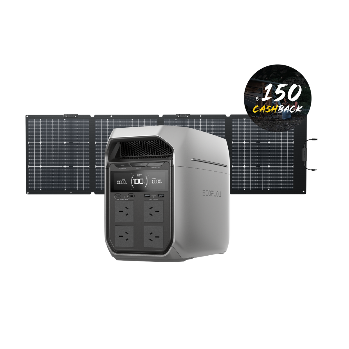 EcoFlow Delta 3 Plus + 220W Lightweight Solar Panel