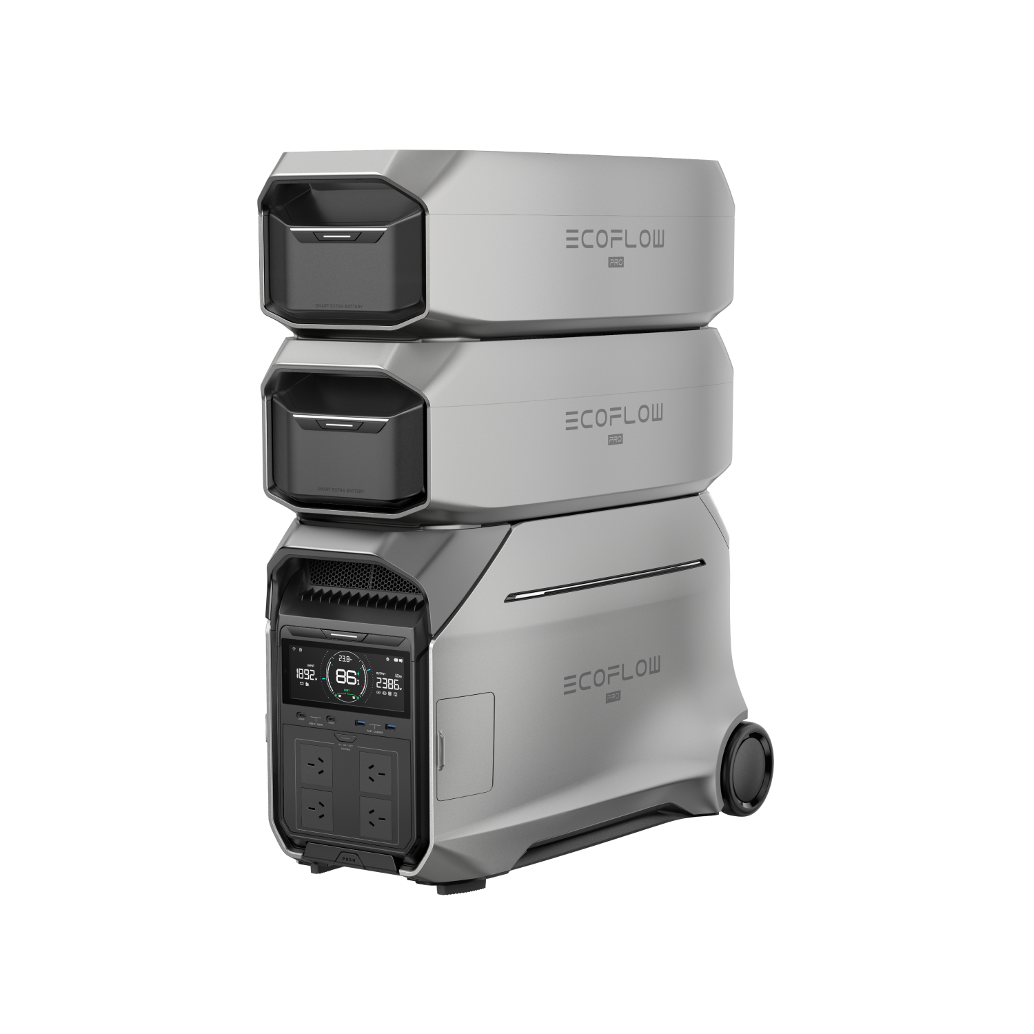 EcoFlow Delta Pro 3 + 2 Smart Extra batteries