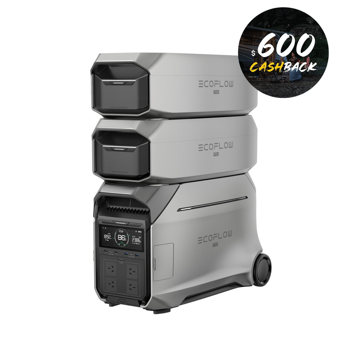 EcoFlow Delta Pro 3 + 2 x Smart Extra Battery