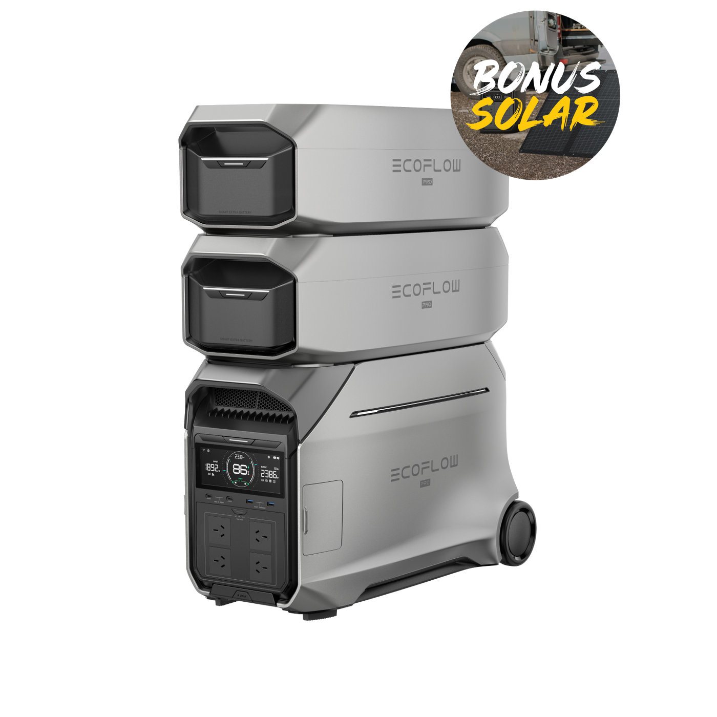 EcoFlow Delta Pro 3 + 2 x Smart Extra Battery