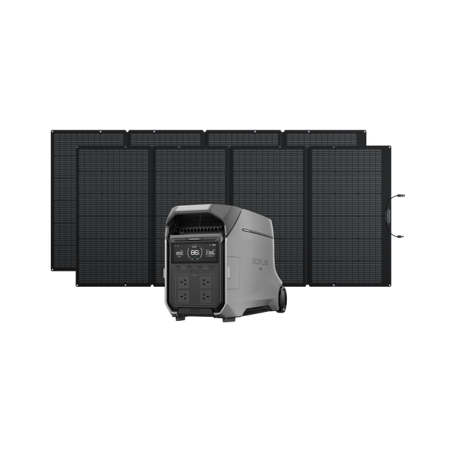 EcoFlow Delta Pro 3 + 2 x 400w Solar Panel