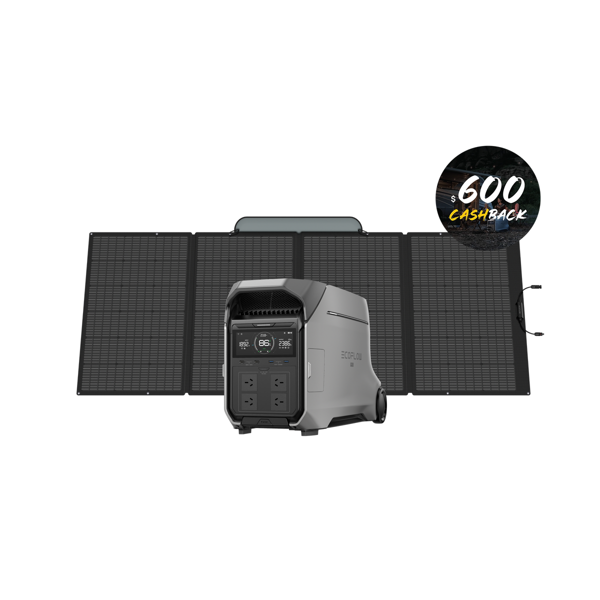 EcoFlow Delta pro 3 + 400W Lightweight Solar Panel