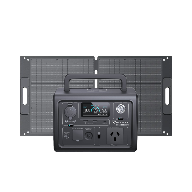 BLUETTI EB3A + 100W Solar Panel
