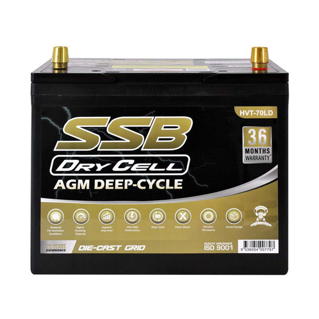 HVT-70LD AUTOMOTIVE BATTERY AGM DEEP CYCLE 12V 85AH 620CCA