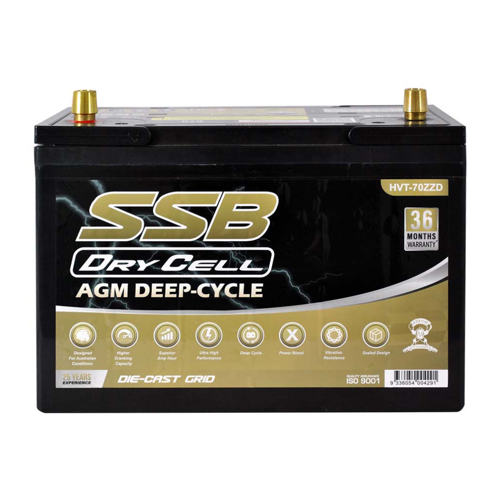 HVT-70ZZD  BATTERY AGM DEEP CYCLE 12V 105AH 780CCA