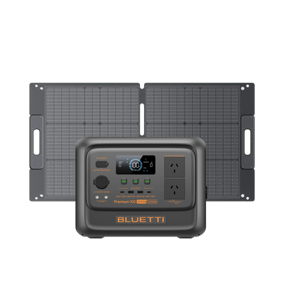 BLUETTI Premium 100 V2 + 100W Solar Panel