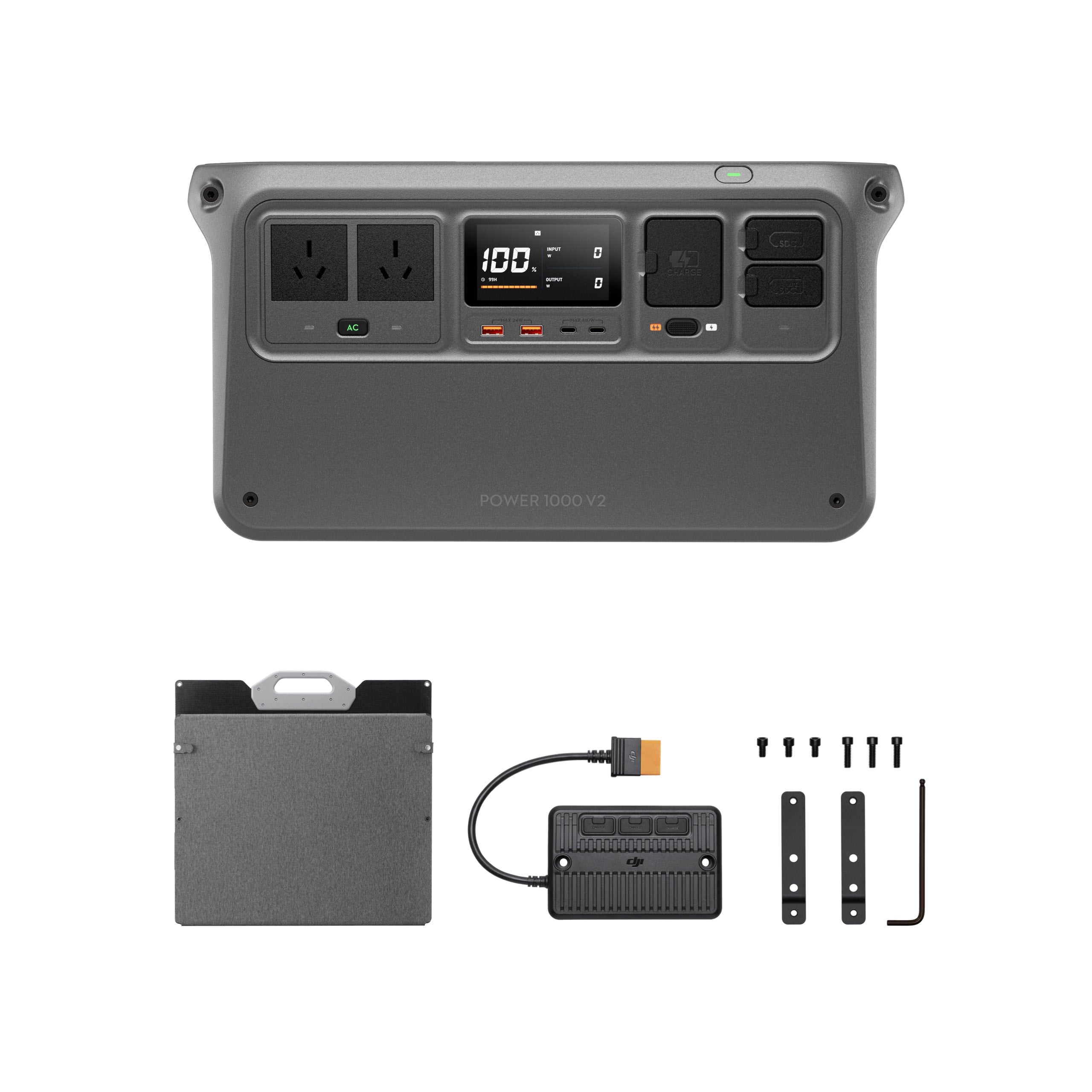 DJI Power 1000 V2 + 200W Solar Panel Combo
