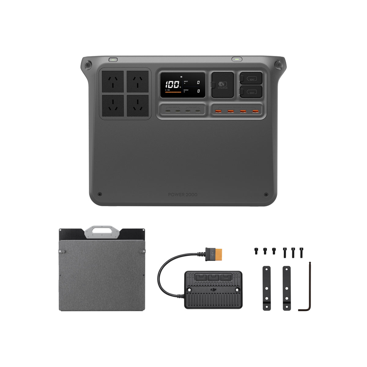 DJI Power 2000 + 200W Solar Panel Combo