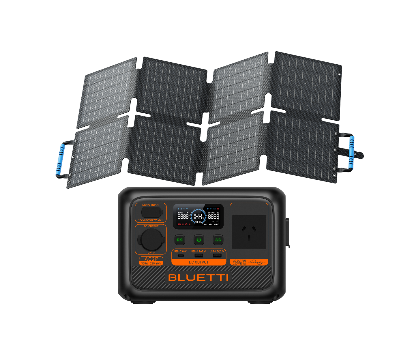 Bluetti AC2P + 60W Solar Panel